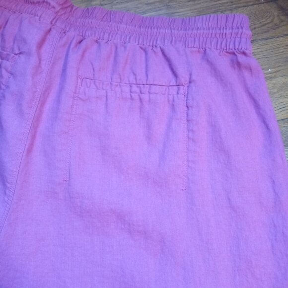 ATHLETA plus retreat linen mid rise wide leg pants (1X) - Picture 12 of 15